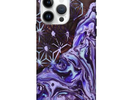 iPhone 15 Pro Max Wood+Resin Live Edge Phone Case - Quinton (Pattern, 698615) Hot on Sale