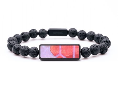 Lava Bead Wood+Resin Bracelet - Joaquin (Pattern, 694607) Supply