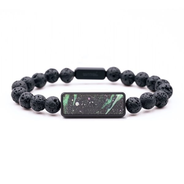 Lava Bead ResinArt Bracelet - Albert (Cosmos, 694496) For Cheap