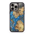 iPhone 15 Pro Max Wood+Resin Phone Case - Kenya (Teal & Gold, 695208) Online Sale