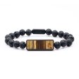 Lava Bead  Bracelet - Keith (Wood Burl, 699333) Discount