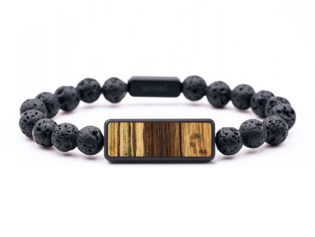 Lava Bead  Bracelet - Keith (Wood Burl, 699333) Discount