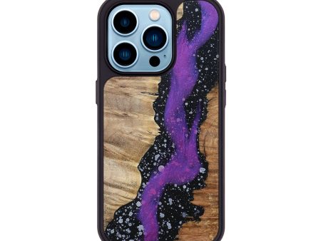 iPhone 14 Pro Wood+Resin Phone Case - Annalise (Cosmos, 696043) Supply