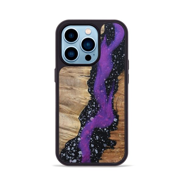 iPhone 14 Pro Wood+Resin Phone Case - Annalise (Cosmos, 696043) Supply