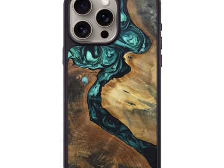 iPhone 15 Pro Max Wood+Resin Phone Case - Lloyd (Green, 696374) Online Hot Sale