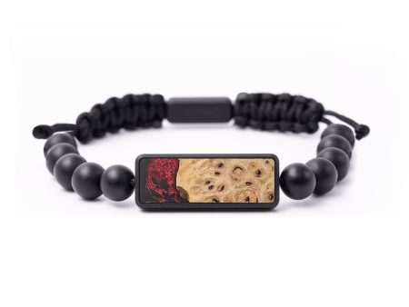 Onyx Bead Wood+Resin Bracelet - Chuck (Red, 699181) Online