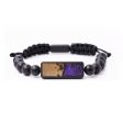 Onyx Bead Wood+Resin Bracelet - Adelaide (Purple, 699276) Online