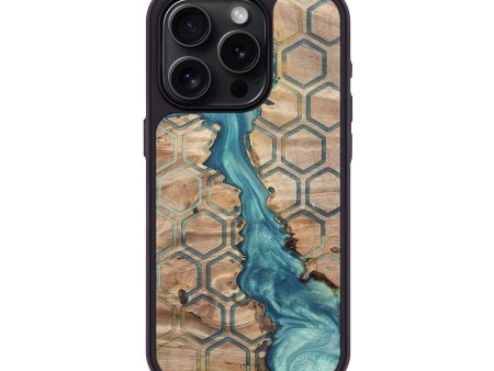 iPhone 15 Pro Wood+Resin Phone Case - Zayn (Pattern, 698330) Hot on Sale