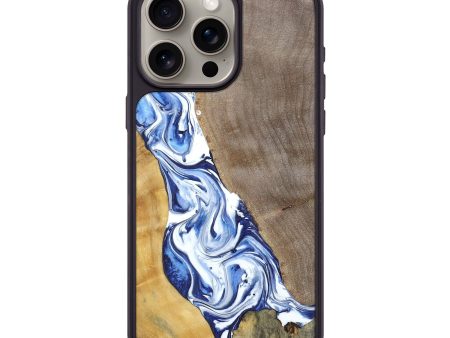 iPhone 15 Pro Max Wood+Resin Phone Case - Reed (Mosaic, 695623) Supply