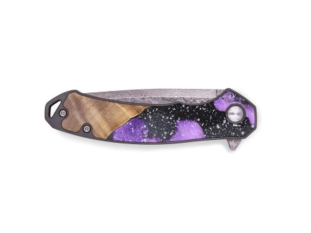 EDC Wood+Resin Pocket Knife - Arielle (Cosmos, 695776) Fashion