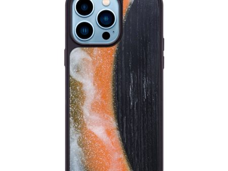 iPhone 14 Pro Max Wood+Resin Phone Case - Emmett (Eclipse, 698092) For Discount