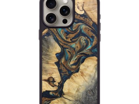 iPhone 15 Pro Max Wood+Resin Phone Case - Christine (Mosaic, 697444) For Cheap