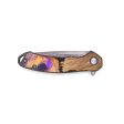 EDC Wood+Resin Pocket Knife - Blair (Purple, 697369) Fashion