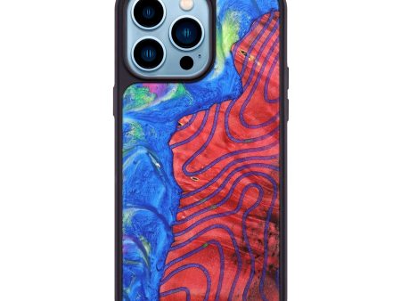 iPhone 14 Pro Max Wood+Resin Phone Case - Emilia (Pattern, 697225) Supply