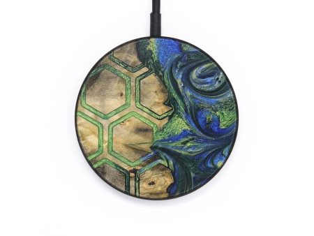 Circle Wood+Resin Wireless Charger - Weston (Pattern, 694203) Cheap