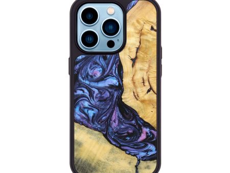 iPhone 14 Pro Wood+Resin Phone Case - Aspen (Purple, 696946) Fashion