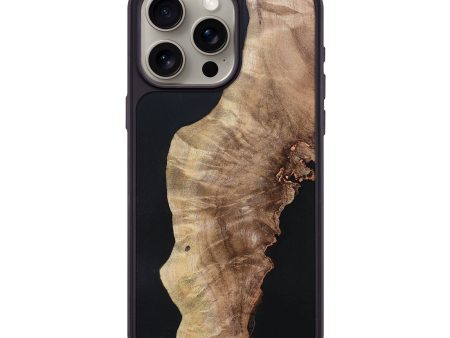 iPhone 15 Pro Max Wood+Resin Phone Case - Mae (Pure Black, 695153) Hot on Sale