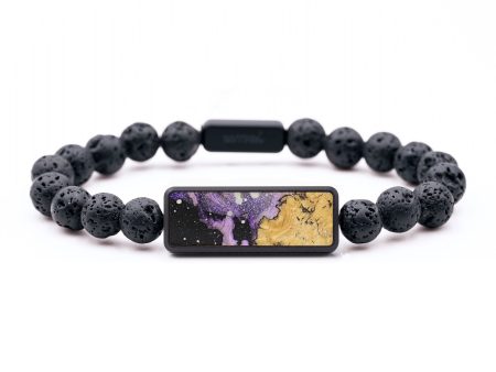 Lava Bead Wood+Resin Bracelet - Jayden (Cosmos, 699288) Online Sale