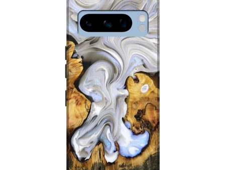 Pixel 8 Pro Wood+Resin Live Edge Phone Case - Flora (Black & White, 694888) Discount