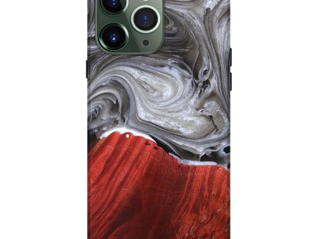 iPhone 13 Pro Max Wood+Resin Live Edge Phone Case - Robyn (Black & White, 697343) Fashion