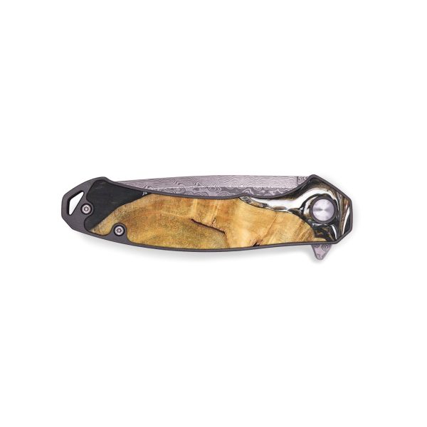 EDC Wood+Resin Pocket Knife - Colleen (Black & White, 696432) Online Sale