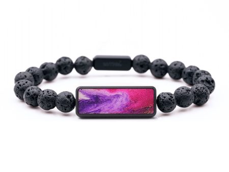 Lava Bead ResinArt Bracelet - Phoebe (Watercolor, 699214) Online now