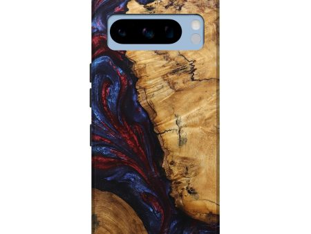 Pixel 8 Pro Wood+Resin Live Edge Phone Case - Jeri (Red, 694394) Supply