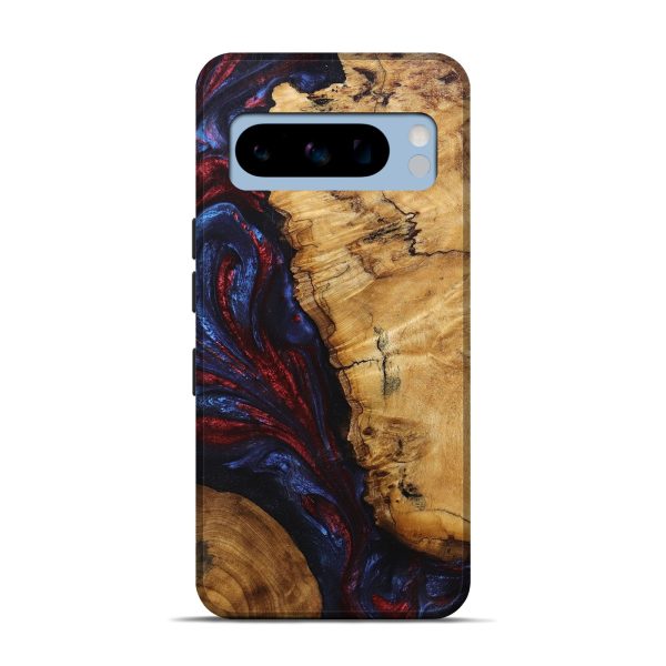 Pixel 8 Pro Wood+Resin Live Edge Phone Case - Jeri (Red, 694394) Supply