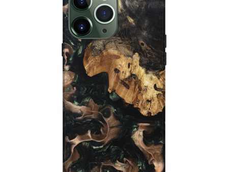 iPhone 13 Pro Max Wood+Resin Live Edge Phone Case - Jeff (Green, 694881) For Cheap