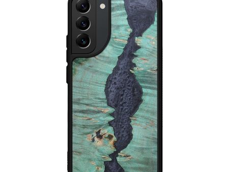 Galaxy S22 Plus Wood+Resin Phone Case - Tia (Pure Black, 695659) Fashion