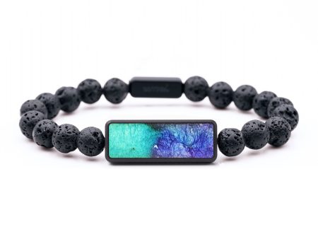 Lava Bead ResinArt Bracelet - Amanda (Watercolor, 694476) Online Sale