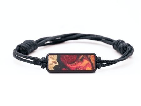 Classic Wood+Resin Bracelet - Alvin (Red, 694689) Online now