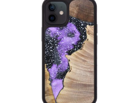 iPhone 12 Wood+Resin Phone Case - Ashanti (Cosmos, 695561) Supply