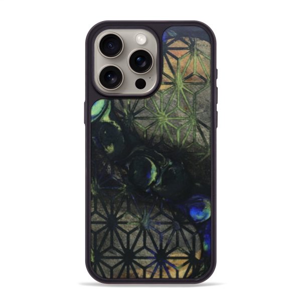 iPhone 15 Pro Max Wood+Resin Phone Case - Jenna (Pattern, 695508) Sale