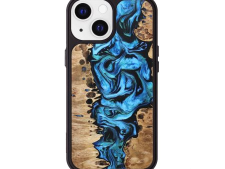 iPhone 13 Wood+Resin Phone Case - Juliana (Blue, 697214) Online now