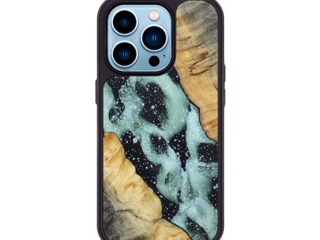 iPhone 14 Pro Wood+Resin Phone Case - Dorothy (Cosmos, 694935) Sale