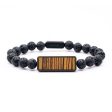 Lava Bead  Bracelet - Holly (Wood Burl, 699334) Supply