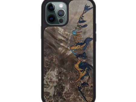 iPhone 12 Pro Wood+Resin Phone Case - Finley (Pattern, 695531) For Discount