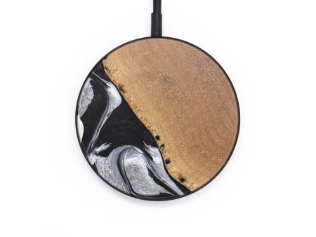 Circle Wood+Resin Wireless Charger - Everleigh (Black & White, 697381) Online