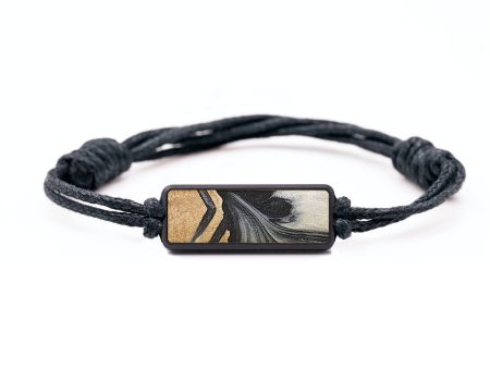 Classic Wood+Resin Bracelet - Yolanda (Black & White, 699190) Discount