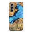 Galaxy S24 Plus Wood+Resin Live Edge Phone Case - Cheryl (Blue, 697627) Discount