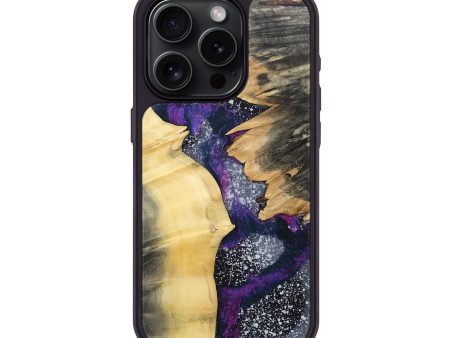 iPhone 15 Pro Wood+Resin Phone Case - Wyatt (Cosmos, 697132) For Sale