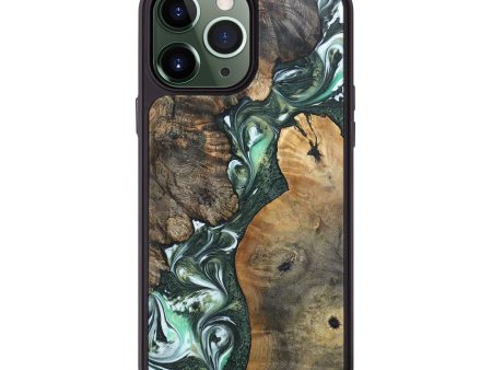 iPhone 13 Pro Max Wood+Resin Phone Case - Colin (Green, 696490) on Sale