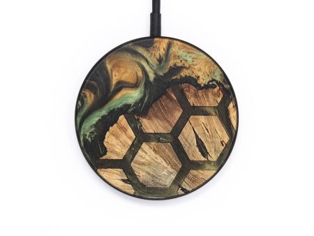 Circle Wood+Resin Wireless Charger - Angeline (Pattern, 695749) Supply