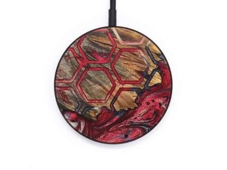 Circle Wood+Resin Wireless Charger - Norman (Pattern, 694981) on Sale