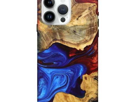 iPhone 15 Pro Max Wood+Resin Live Edge Phone Case - Sabrina (Fire & Ice, 697354) Hot on Sale