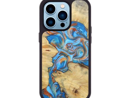 iPhone 14 Pro Wood+Resin Phone Case - Ralph (Mosaic, 697459) For Cheap