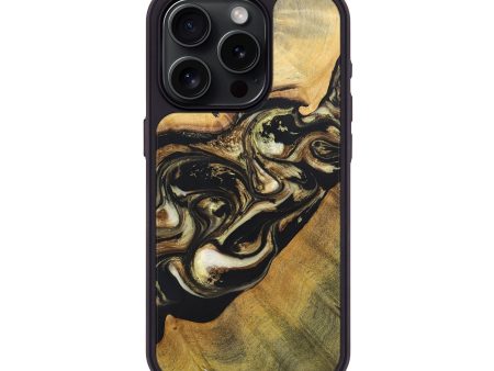 iPhone 15 Pro Wood+Resin Phone Case - Alfred (Black & White, 697500) Hot on Sale