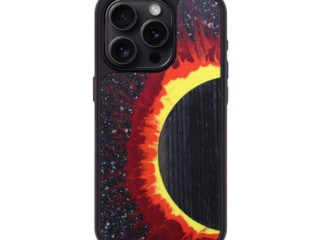 iPhone 15 Pro Wood+Resin Phone Case - Tori (Eclipse, 697967) Cheap