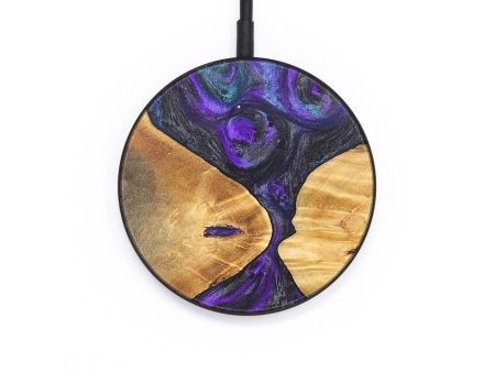 Circle Wood+Resin Wireless Charger - Bernadette (Purple, 696202) Supply